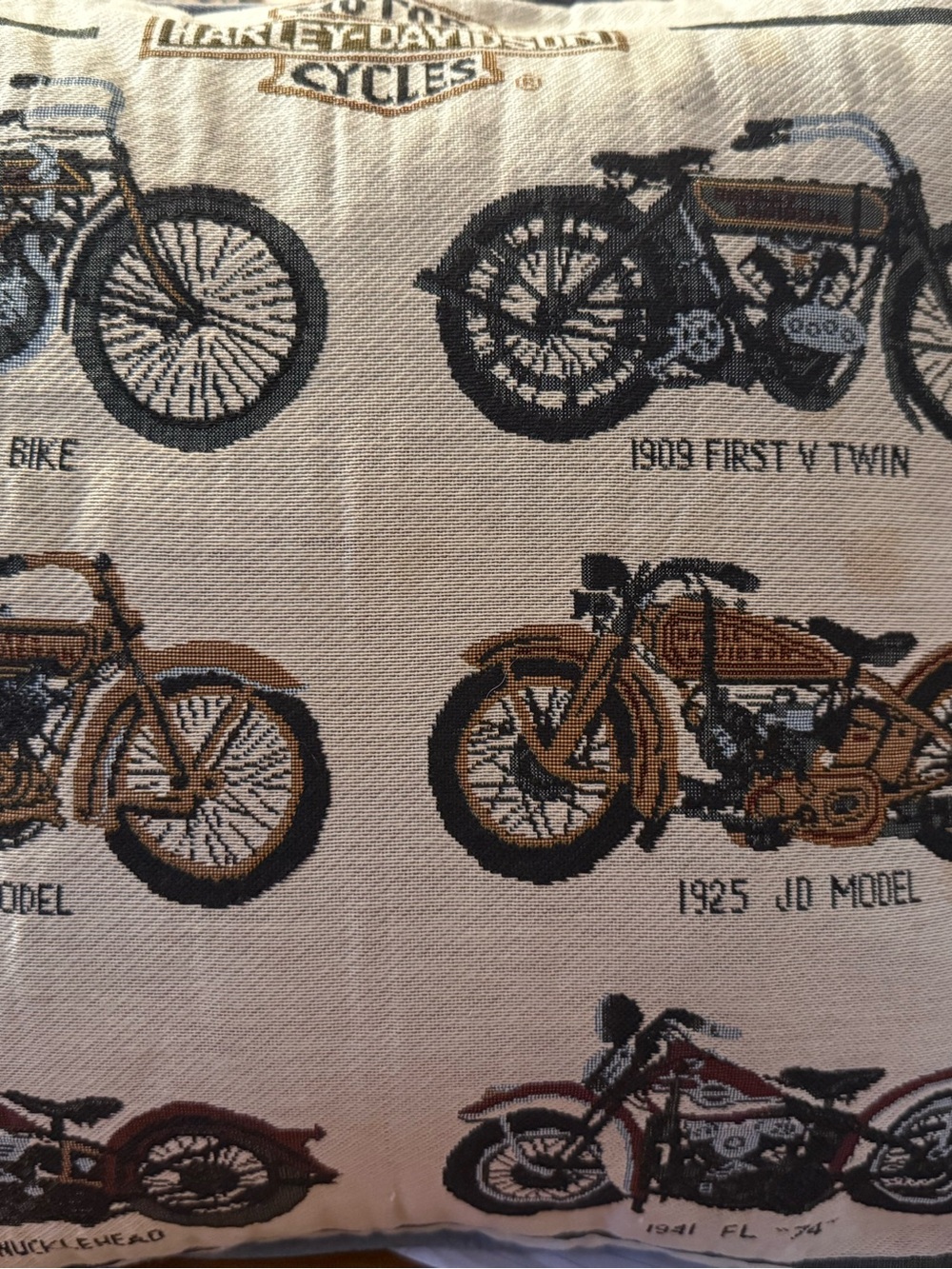 Harley Davidson Throw Pillow